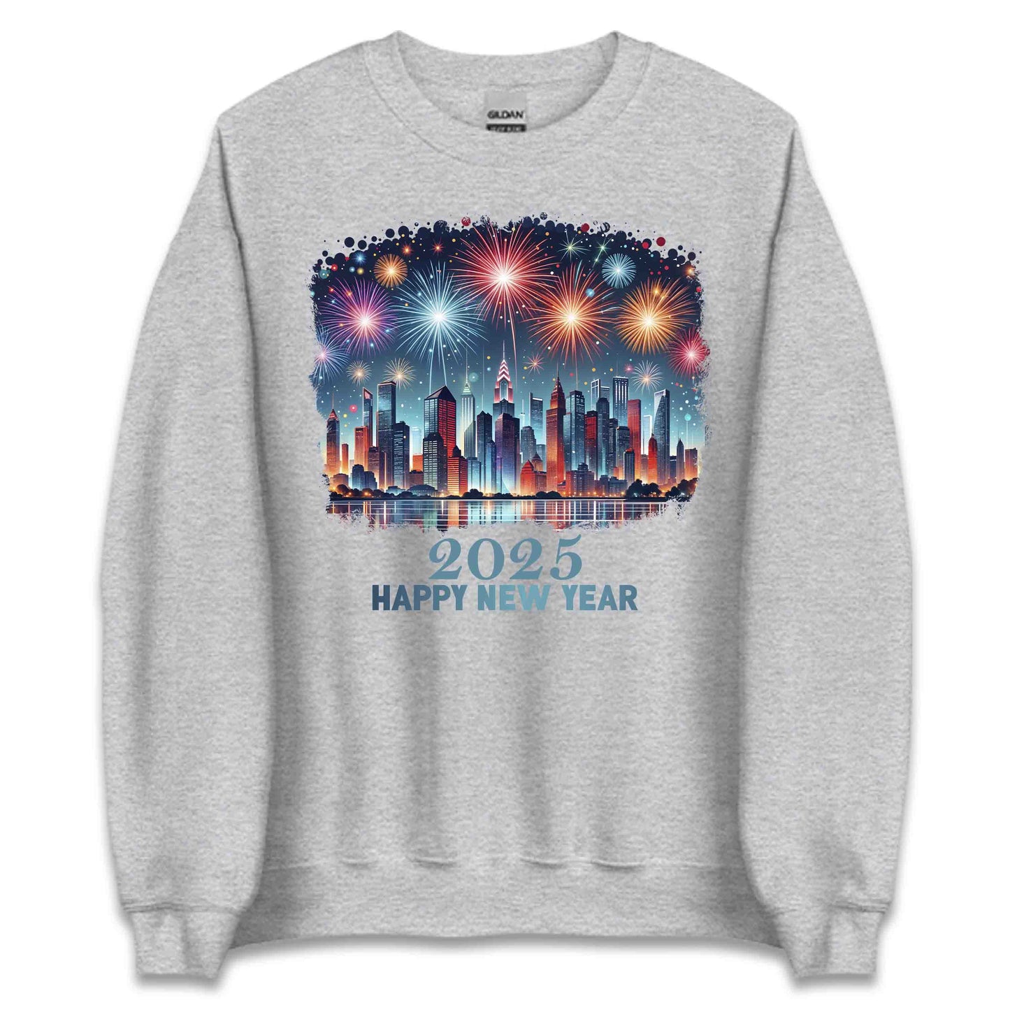 2025 Fireworks and Cityscape Happy New Year | PRODUCT CODE: FRWKSCYTPETWN