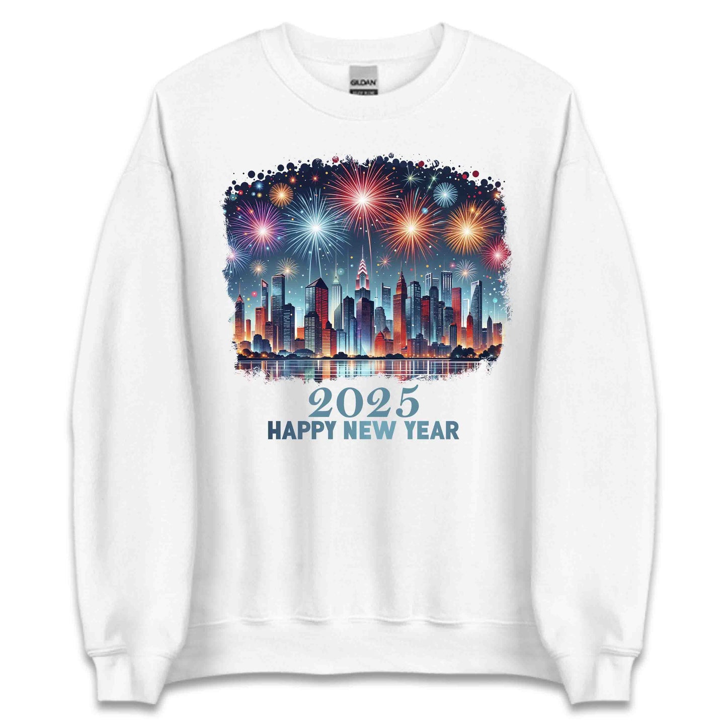 2025 Fireworks and Cityscape Happy New Year | PRODUCT CODE: FRWKSCYTPETWN