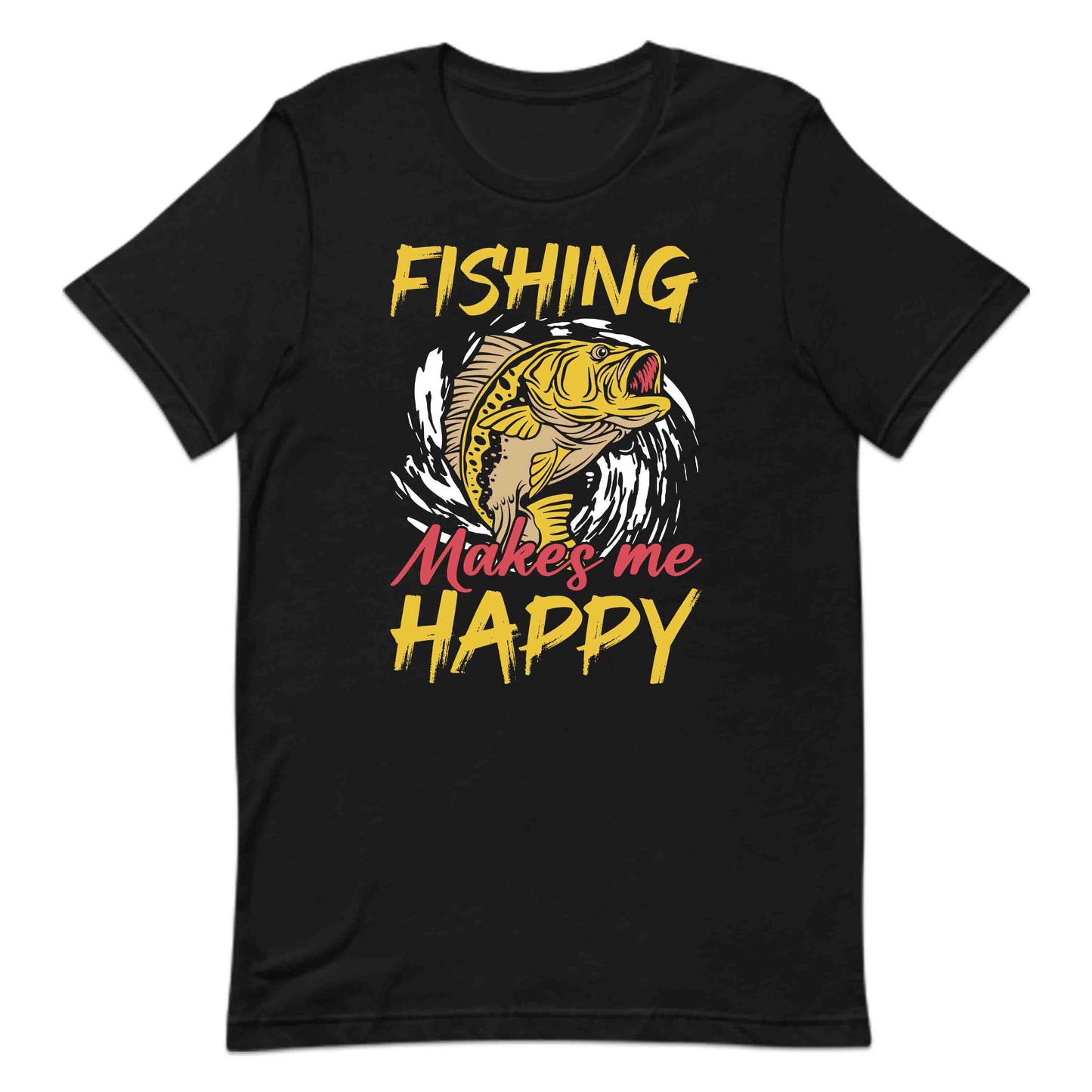 Fishing Makes Me Happy Retro Fisherman | PRODUCT CODE: FSHMKEHPYRT