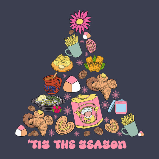 Tis The Season Mexican Christmas Festive Foods Xmas Tree | PRODUCT CODE: FSTVDOCHMSA
