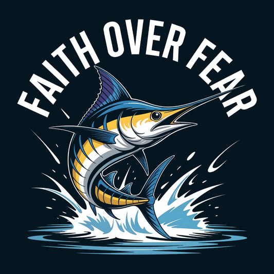 Faith Over Fear T-Shirt, Christian Angler Sweatshirt, Inspirational Fishing Hoodie | PRODUCT CODE: FTHABNMAD
