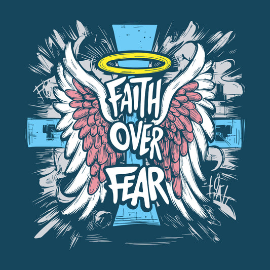 Faith Over Fear Inspirational Quote | PRODUCT CODE: FTHOVRGLFC