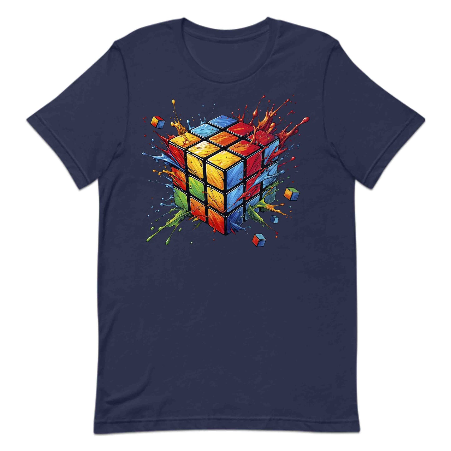 Futuristic Vibrant Rubik’s Cube 3D Puzzle Splash Speedcubers Gamers & Math Lovers | PRODUCT CODE: FTRSCVBNEULK