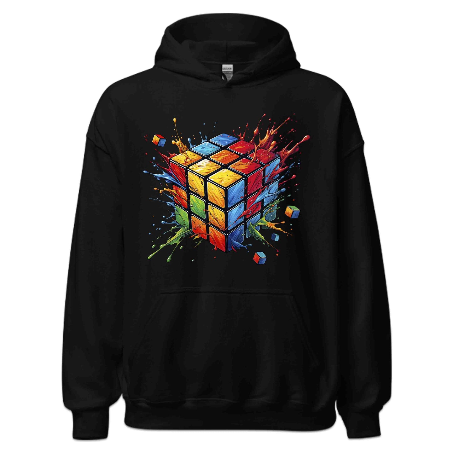 Futuristic Vibrant Rubik’s Cube 3D Puzzle Splash Speedcubers Gamers & Math Lovers | PRODUCT CODE: FTRSCVBNEULK