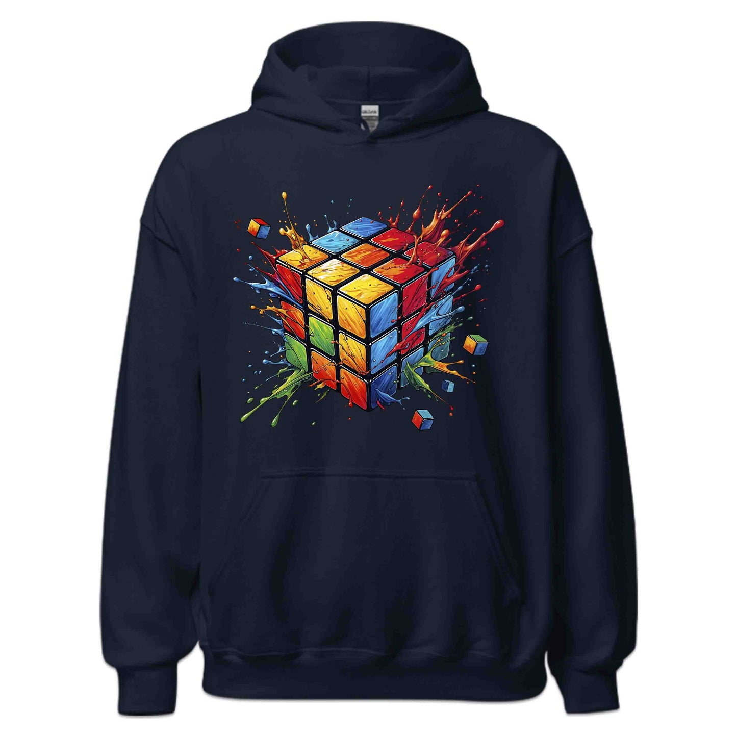 Futuristic Vibrant Rubik’s Cube 3D Puzzle Splash Speedcubers Gamers & Math Lovers | PRODUCT CODE: FTRSCVBNEULK