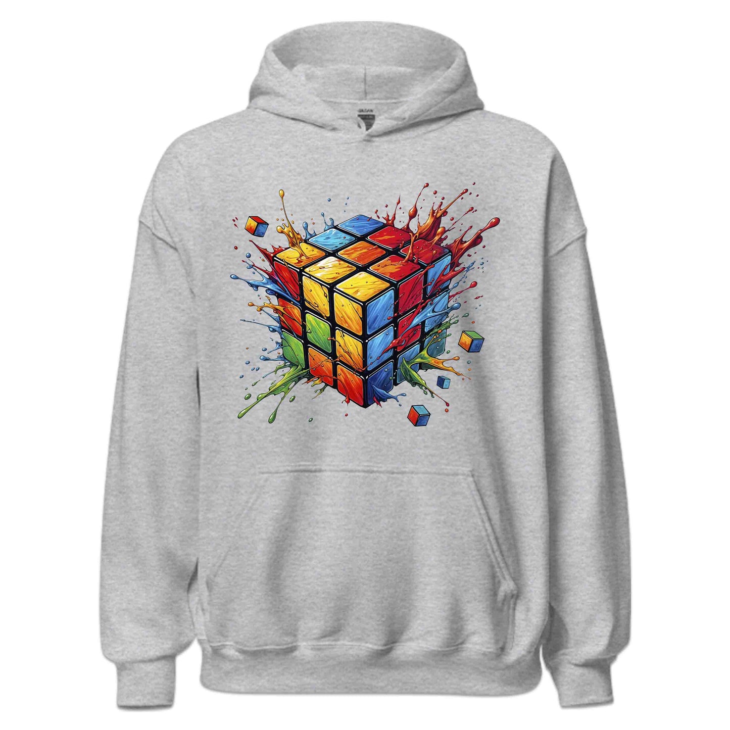 Futuristic Vibrant Rubik’s Cube 3D Puzzle Splash Speedcubers Gamers & Math Lovers | PRODUCT CODE: FTRSCVBNEULK