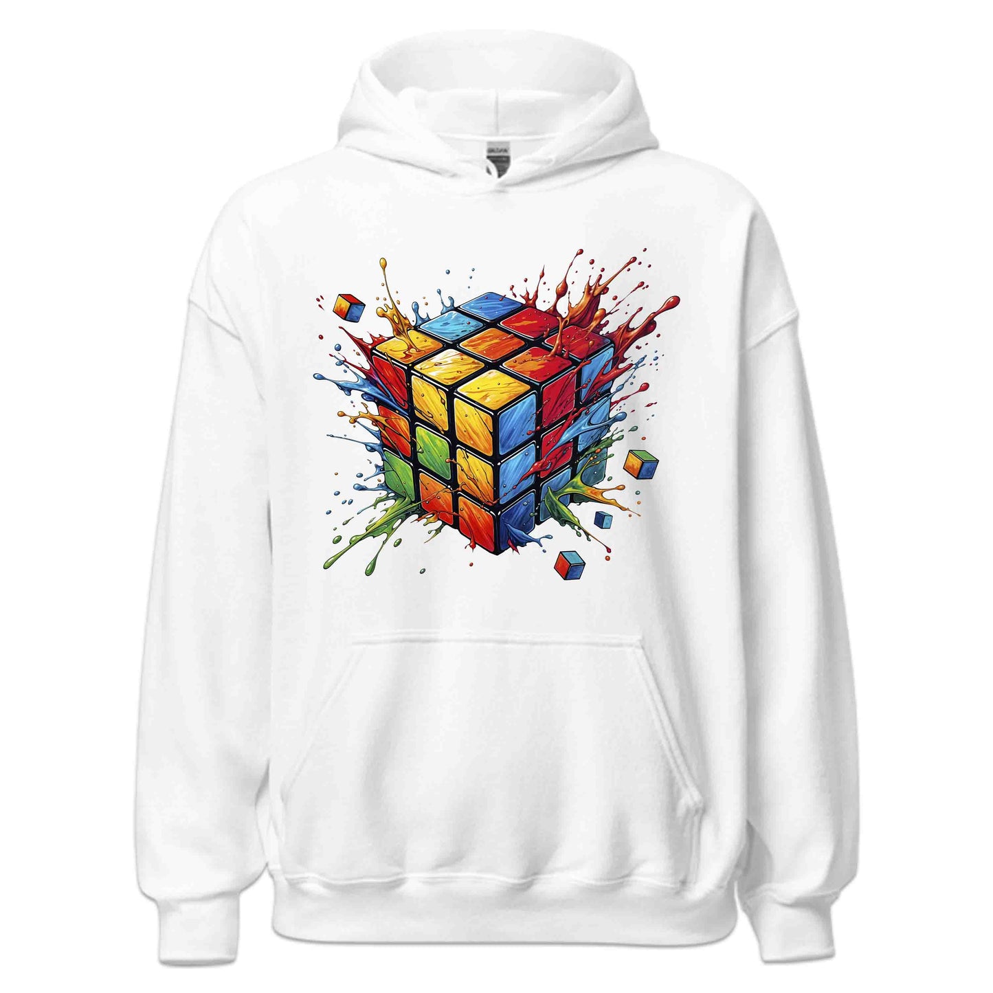 Futuristic Vibrant Rubik’s Cube 3D Puzzle Splash Speedcubers Gamers & Math Lovers | PRODUCT CODE: FTRSCVBNEULK