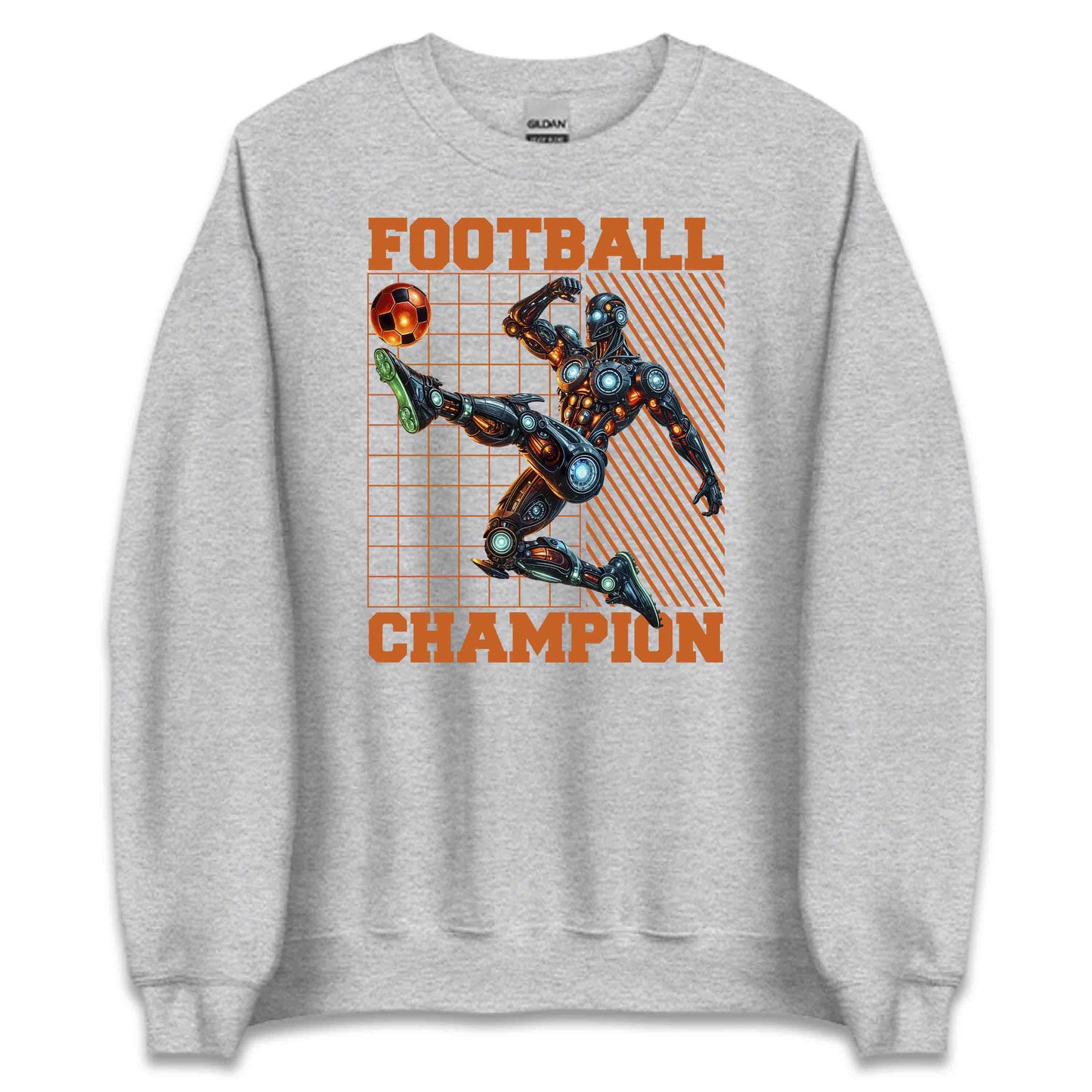 Futuristic Cyber Athlete Football Sci-Fi Robot Soccer Champion | PRODUCT CODE: FTURCHBYRSCAL