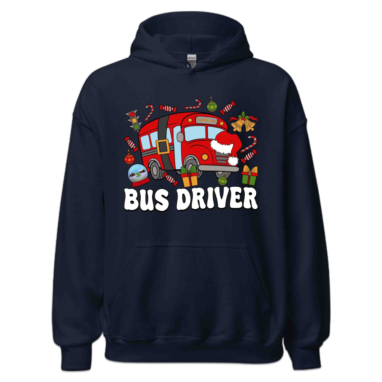 Festive Christmas School Bus Bus Driver Merry Xmas | PRODUCT CODE: FTVSBUDRIEMY