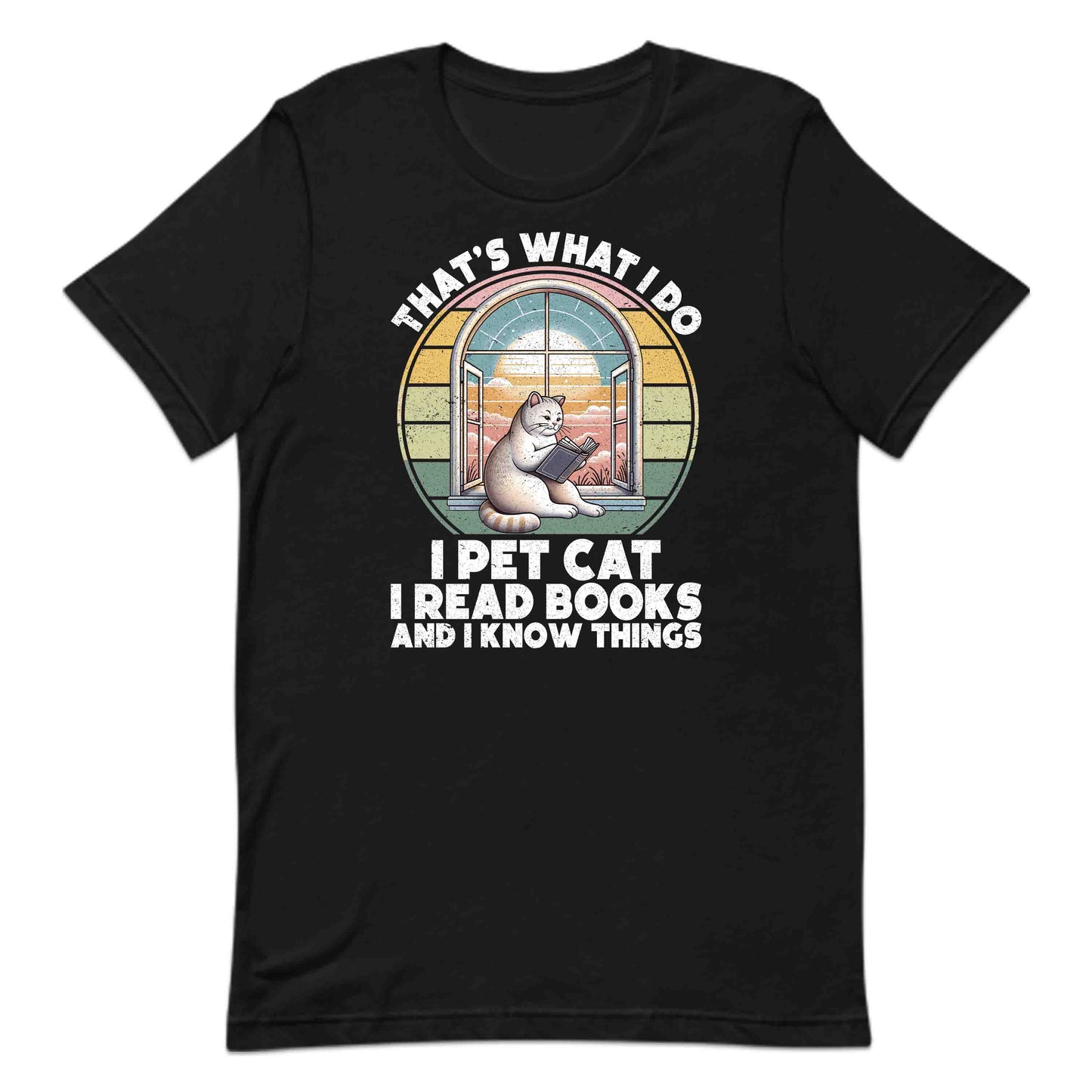 Retro Book Lover Cat Tee | Cozy Reading Hoodie & Sweatshirt | PRODUCT CODE: FYNBEKAPEQN