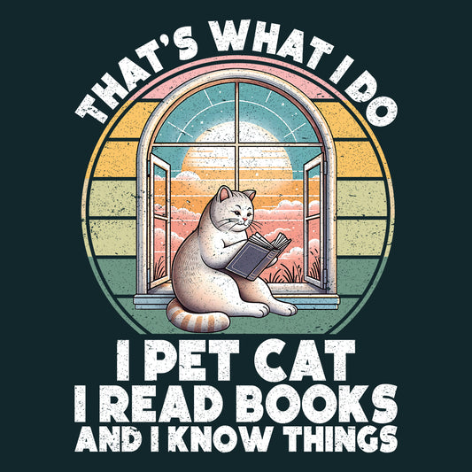 Retro Book Lover Cat Tee | Cozy Reading Hoodie & Sweatshirt | PRODUCT CODE: FYNBEKAPEQN