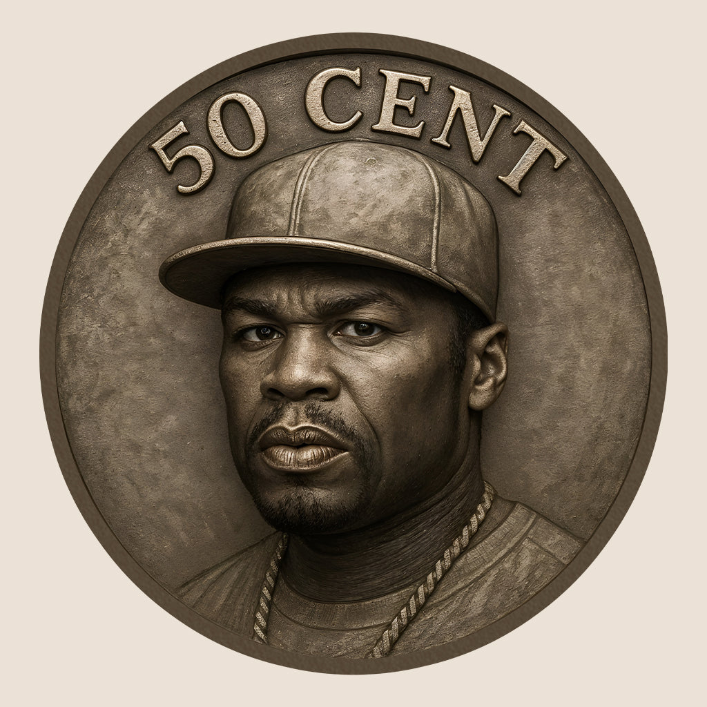 50 Cent Coin Rap Parody T-Shirt, Jumper & Hoodie – Funny Hip Hop Meme with Vintage Rap Legend Style for Urban Music Fans | PRODUCT CODE: FYTCNRLG