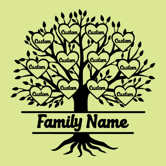 Personalized Genealogy Family Tree | PRODUCT CODE: GENFMLTRH