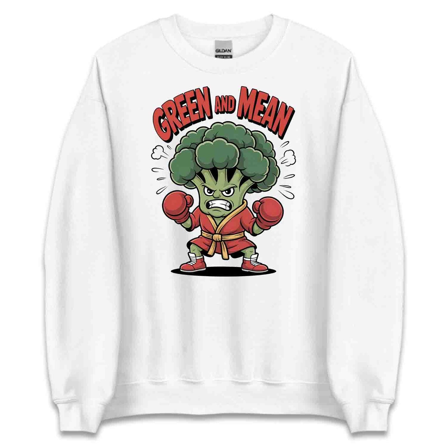 Boxing Broccoli T-Shirt, Vegan Fighter Sweatshirt, Plant-Based Gym Hoodie | PRODUCT CODE: GKJWRMADV