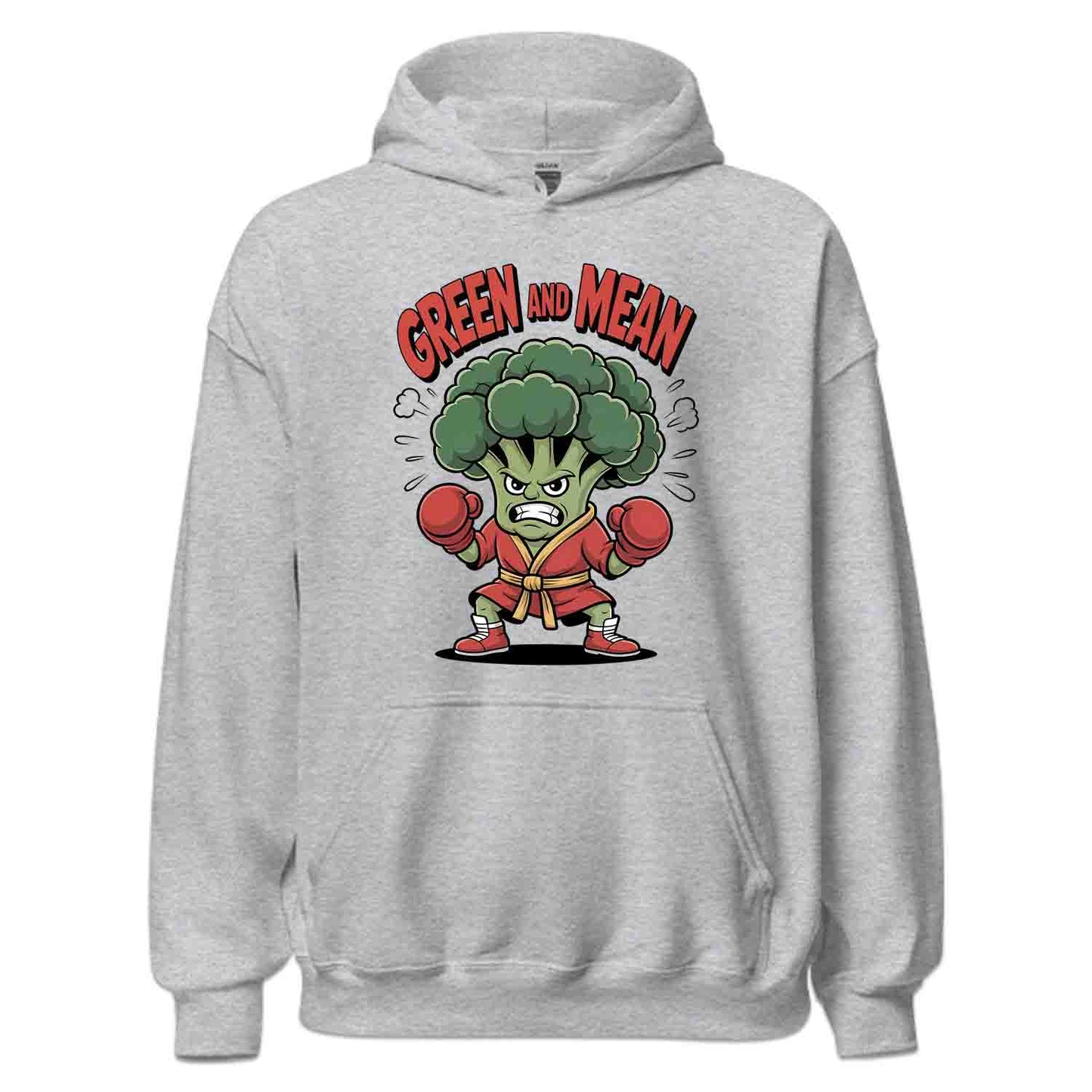 Boxing Broccoli T-Shirt, Vegan Fighter Sweatshirt, Plant-Based Gym Hoodie | PRODUCT CODE: GKJWRMADV
