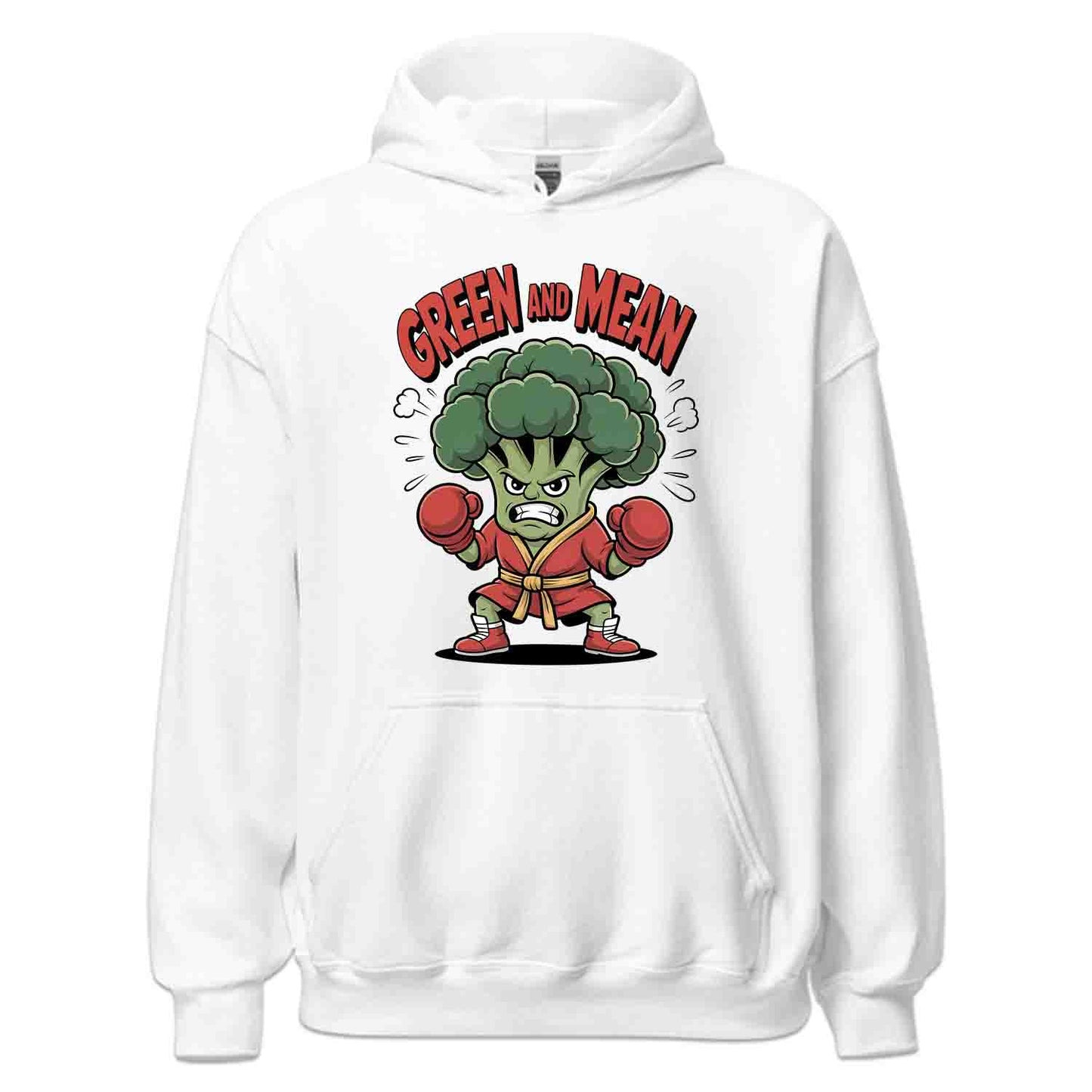 Boxing Broccoli T-Shirt, Vegan Fighter Sweatshirt, Plant-Based Gym Hoodie | PRODUCT CODE: GKJWRMADV