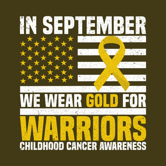 Childhood Cancer Awareness Pediatric Cancer Support Gold Ribbon | PRODUCT CODE: GLDFRWRCHL
