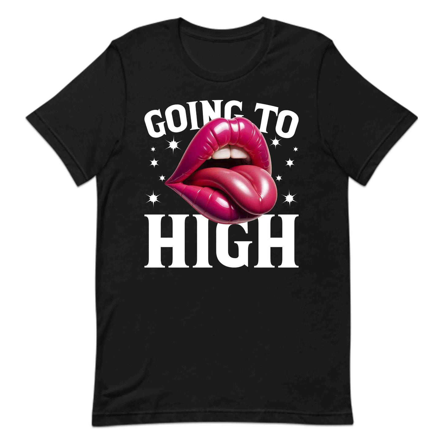 Glossy Pink Lips Going Too High Edgy Streetwear Fashion | PRODUCT CODE: GLYDOSPKNLPT