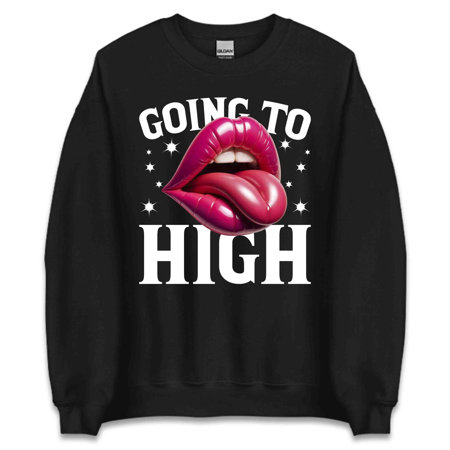 Glossy Pink Lips Going Too High Edgy Streetwear Fashion | PRODUCT CODE: GLYDOSPKNLPT