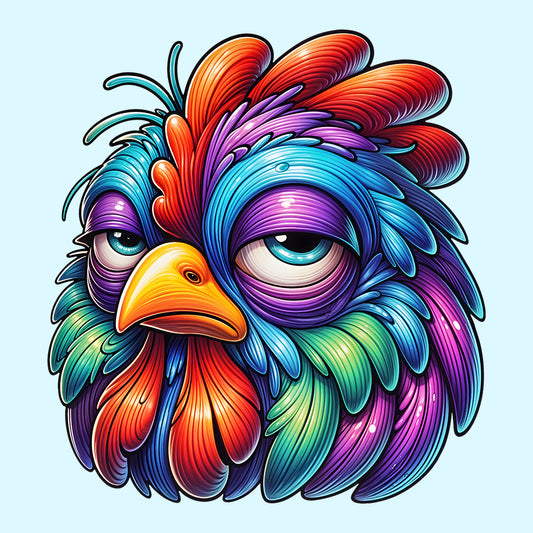 Grumpy Rooster Funny Lazy Chicken Mood Sarcastic Farm Animal | PRODUCT CODE: GMPYURSTOF