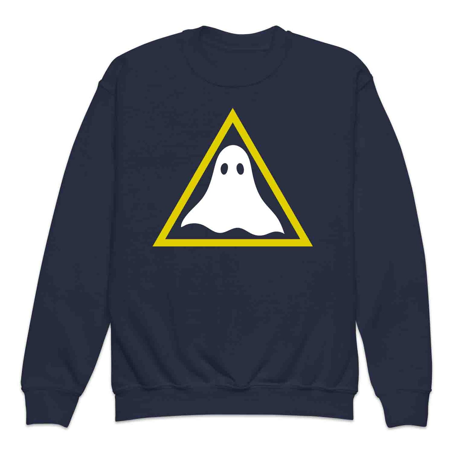 Funny Ghost Warning Sign Kids T-Shirt, Jumper & Hoodie – Spooky Haunted Hazard for Halloween & Paranormal Lovers | PRODUCT CODE: GNSDAKAS