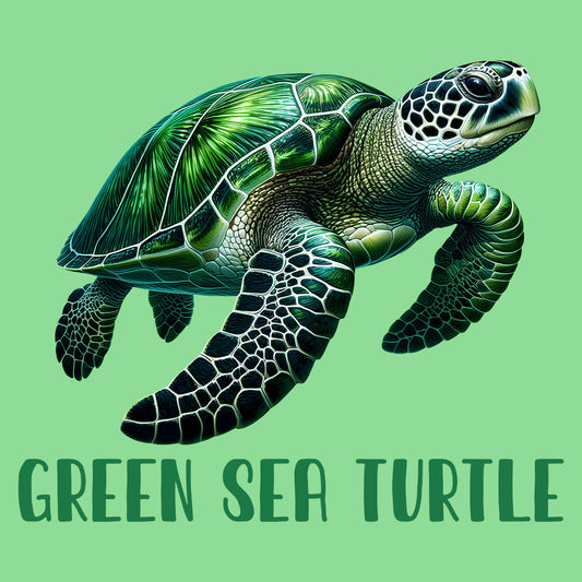 Retro Green Sea Turtle | PRODUCT CODE: GRENSTRUL