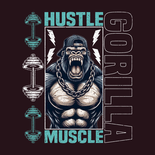 Gorilla Muscle Hustle Gym Heavy Lifting Workout | PRODUCT CODE: GRLAMUSTLEYM