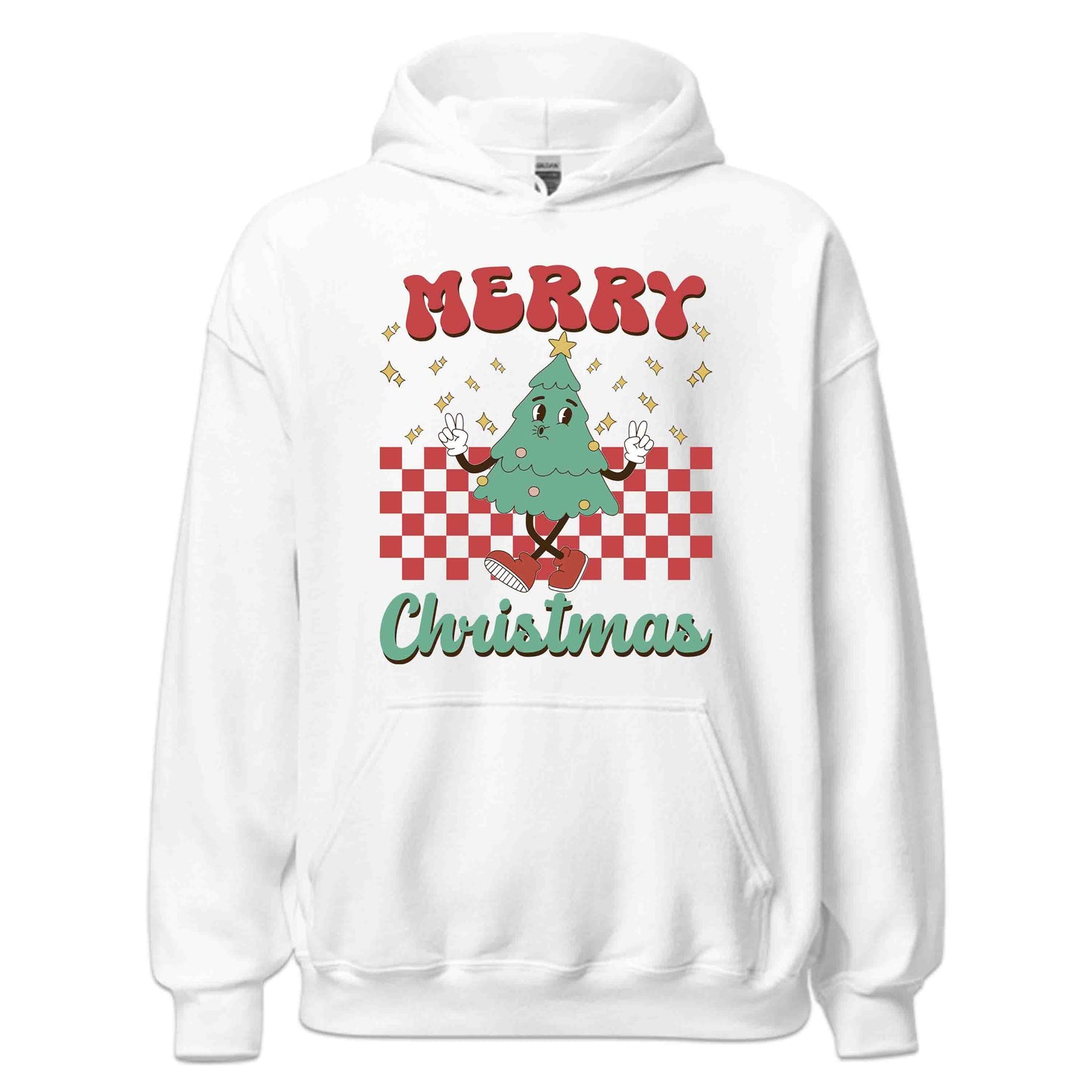 Groovy Christmas Tree Retro Xmas Festive Vibes | PRODUCT CODE: GRVYOCHRMTEX