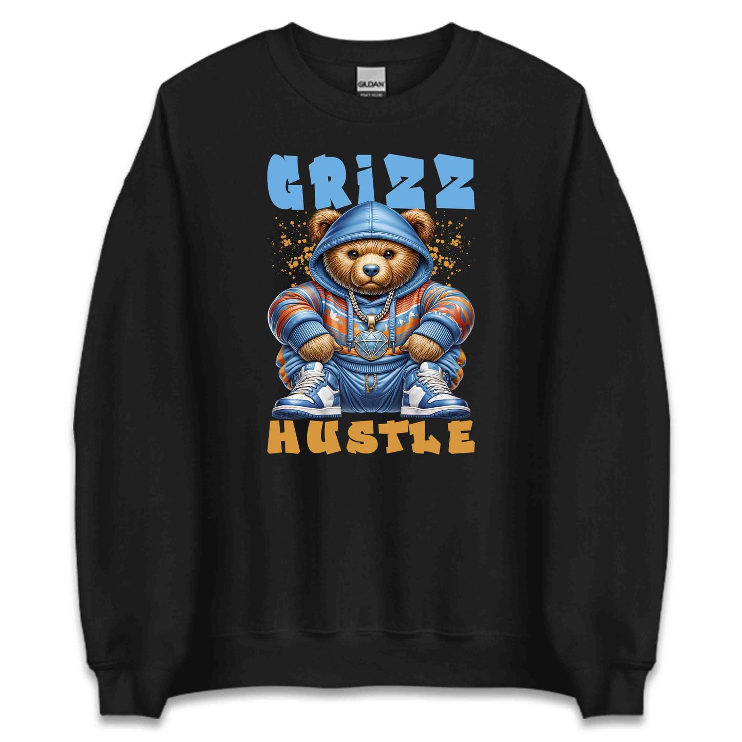 Grizz Hustle Bear Hip-Hop Teddy Bear Streetwear | PRODUCT CODE: GRZHLUTBRP