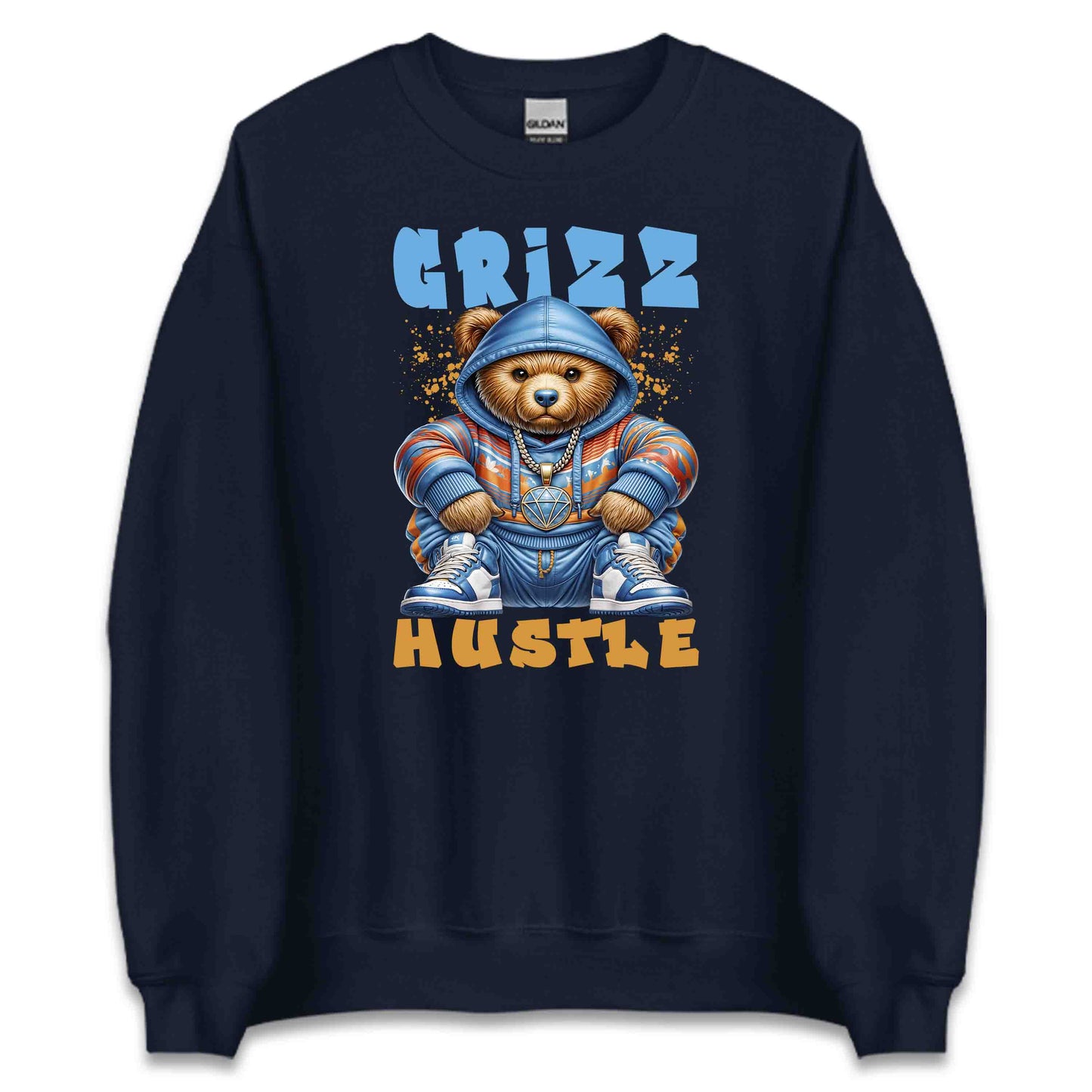 Grizz Hustle Bear Hip-Hop Teddy Bear Streetwear | PRODUCT CODE: GRZHLUTBRP