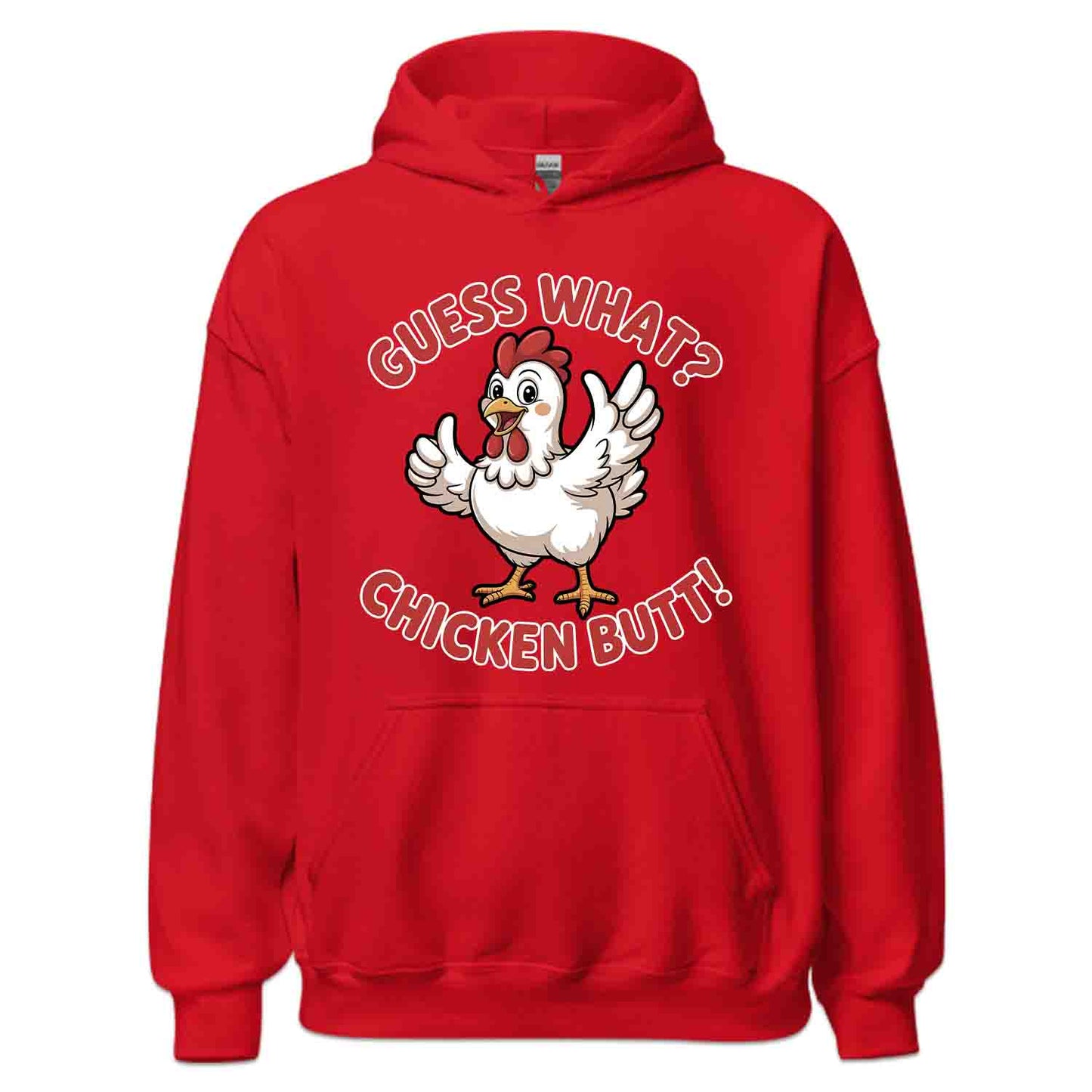 Guess What? Chicken Butt T-Shirt, Funny Farm Sweatshirt, Hilarious Chicken Hoodie | PRODUCT CODE: GSOIWQENB