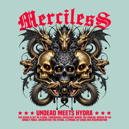 Gothic Hydra Skull Undead & Hydra Dark Fantasy Mythical Monster | PRODUCT CODE: GTHYDUNDEFNSA