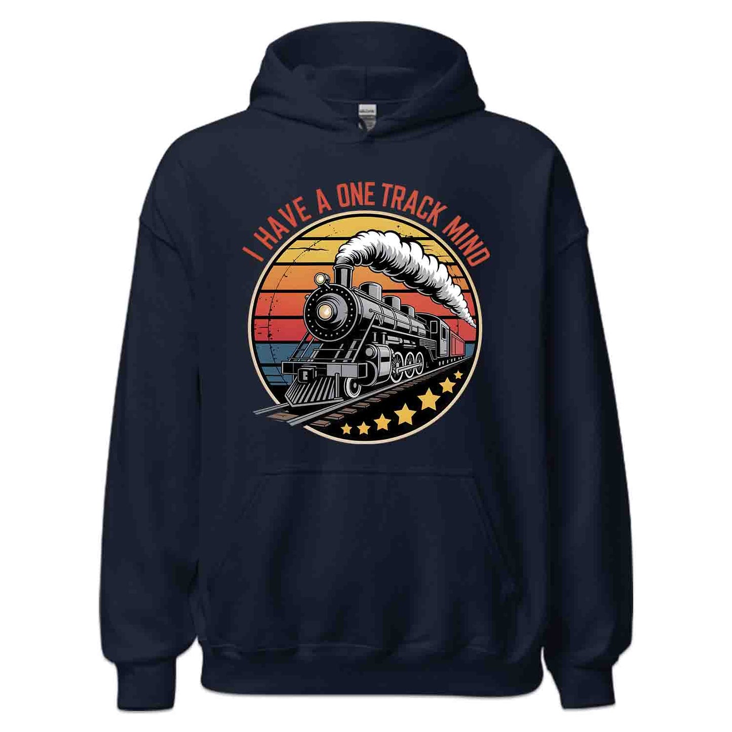 One Track Mind T-Shirt, Vintage Train Sweatshirt, Funny Railfan Hoodie | PRODUCT CODE: HBSADKJTM