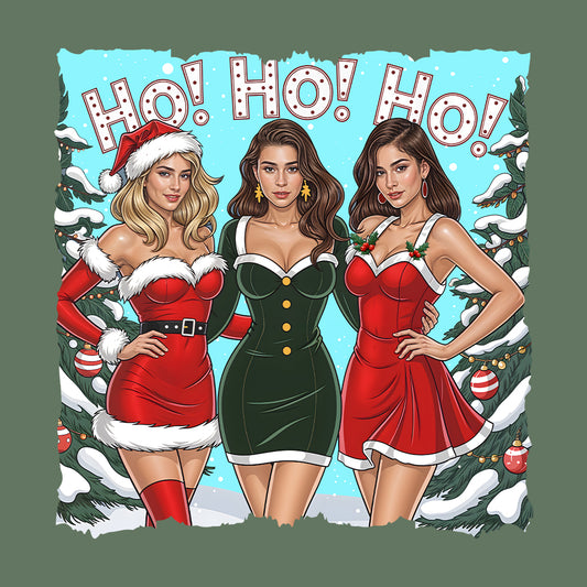 Ho Ho Ho Christmas Sexy Santa Girls Naughty Xmas | PRODUCT CODE: HCLKSNTGRLSYX