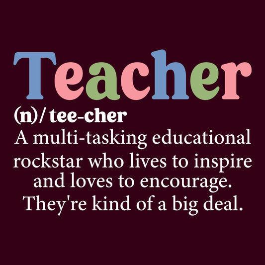 Teacher Noun Funny And Inspirational Definition | PRODUCT CODE: HCRETNUODFT