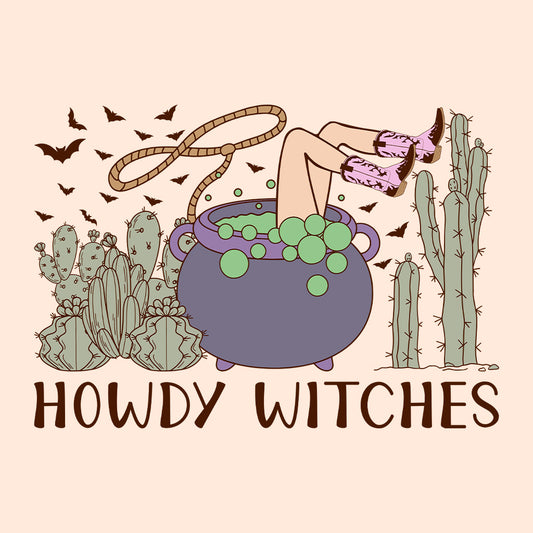 Western Halloween Howdy Cowgirl Witches  | PRODUCT CODE: HDWYSTRNL