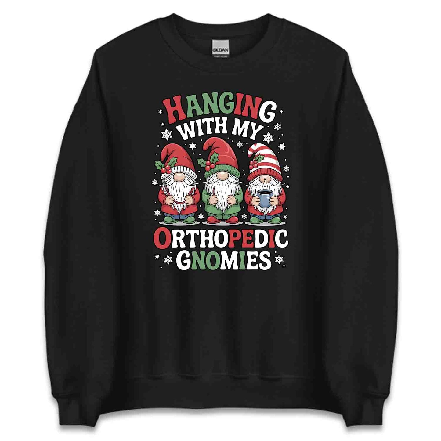 Hanging With My Orthopedic Gnomies T-Shirt, Christmas Ortho Sweatshirt, Gnome Nurse Hoodie | PRODUCT CODE: HJSADBVSDO