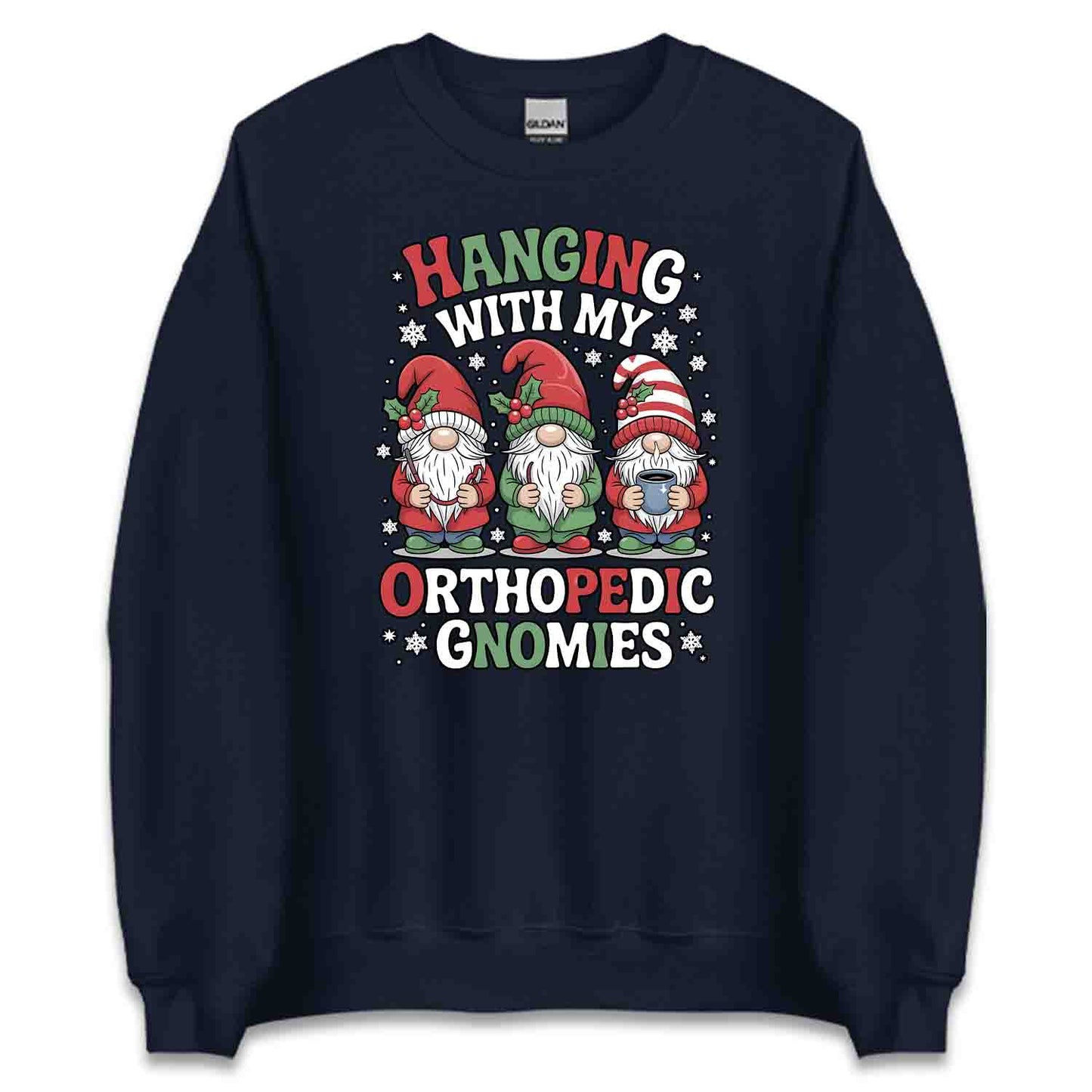 Hanging With My Orthopedic Gnomies T-Shirt, Christmas Ortho Sweatshirt, Gnome Nurse Hoodie | PRODUCT CODE: HJSADBVSDO