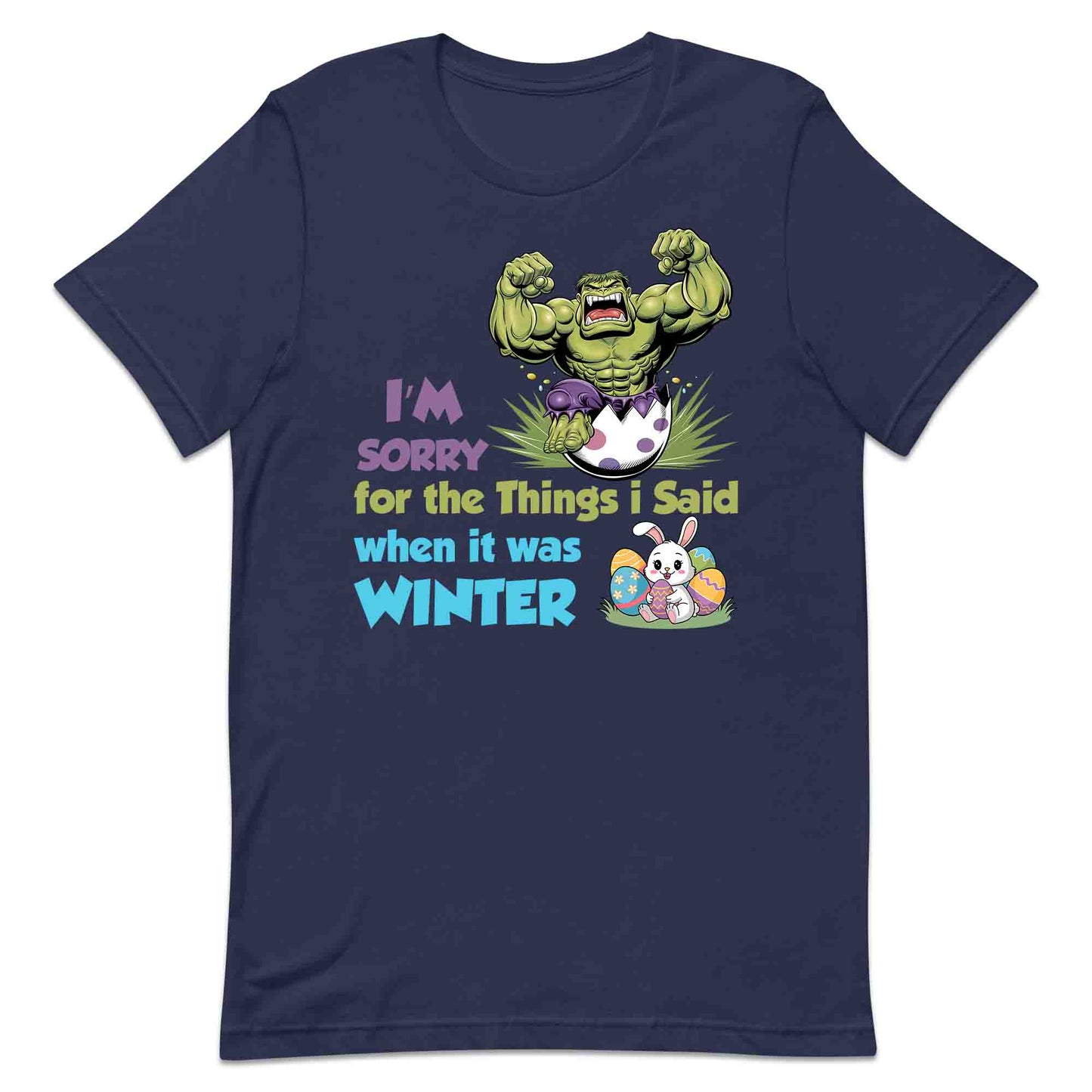 Marvel Hulk Easter T-Shirt | Hulk Smash Egg Jumper | Hilarious Winter Rage Apology Hoodie | PRODUCT CODE: HLKDAHJRCRET