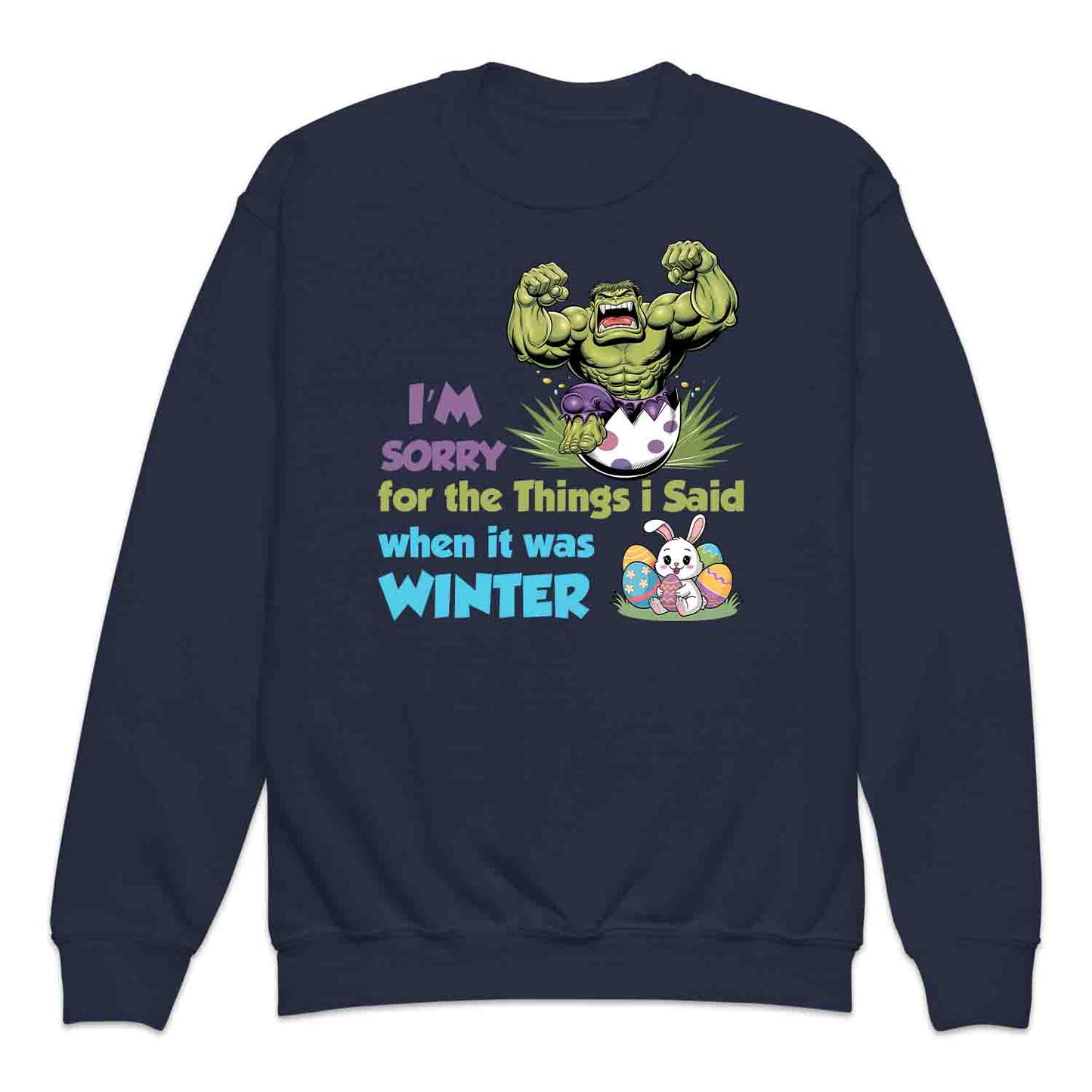 Marvel Hulk Easter Kids T-Shirt | Hulk Smash Egg Kids Jumper | Hilarious Winter Rage Apology Hoodie | PRODUCT CODE: HLKDAHJRCRET