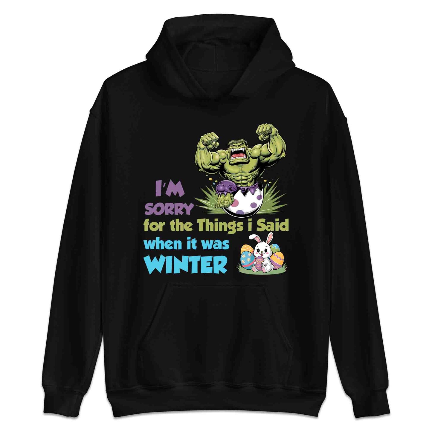 Marvel Hulk Easter T-Shirt | Hulk Smash Egg Jumper | Hilarious Winter Rage Apology Hoodie | PRODUCT CODE: HLKDAHJRCRET