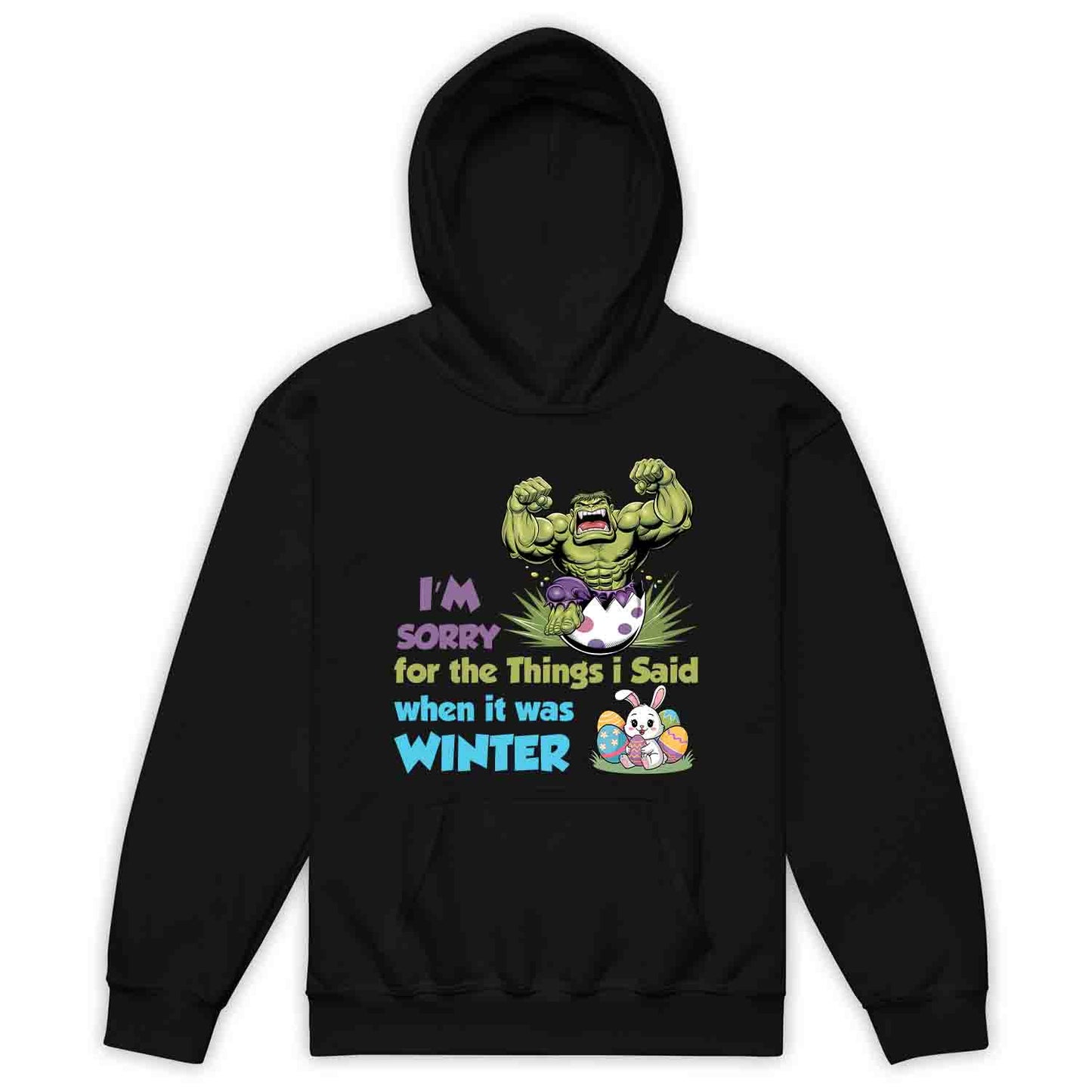 Marvel Hulk Easter Kids T-Shirt | Hulk Smash Egg Kids Jumper | Hilarious Winter Rage Apology Hoodie | PRODUCT CODE: HLKDAHJRCRET