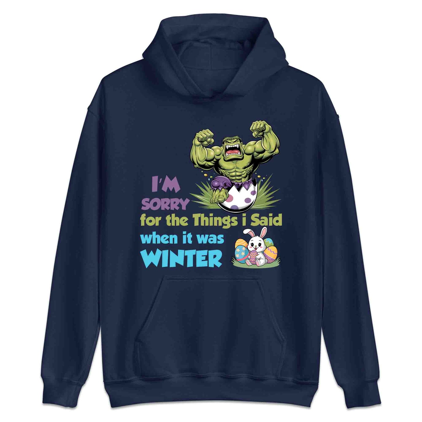 Marvel Hulk Easter T-Shirt | Hulk Smash Egg Jumper | Hilarious Winter Rage Apology Hoodie | PRODUCT CODE: HLKDAHJRCRET
