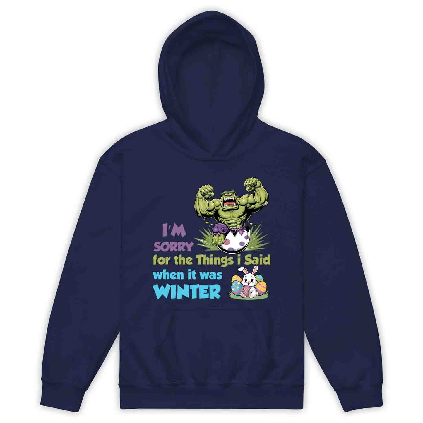 Marvel Hulk Easter Kids T-Shirt | Hulk Smash Egg Kids Jumper | Hilarious Winter Rage Apology Hoodie | PRODUCT CODE: HLKDAHJRCRET
