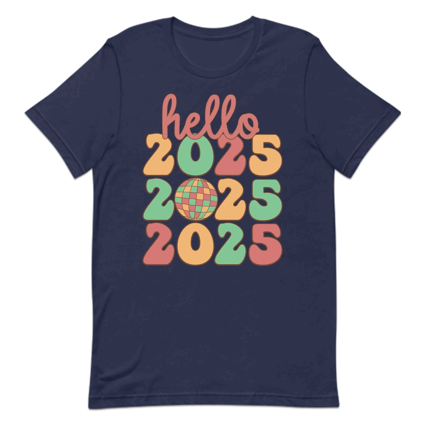 Hello 2025 Happy New Year Vintage Disco Ball NYE | PRODUCT CODE: HLOTWNFVEHP