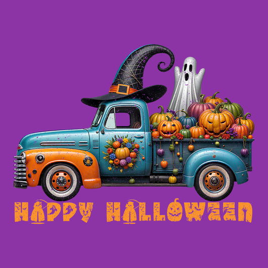 Halloween Pickup Truck Boo Ghost Pumpkins | PRODUCT CODE: HLPCKPUCK