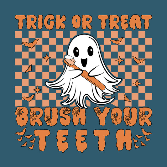 Trick Or Treat Brush Your Teeth Halloween Dentist | PRODUCT CODE: HLWDNSTBR