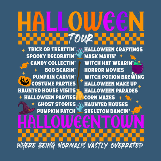 Halloween Tour Fall Vibes Spooky Autumn Festive Costume | PRODUCT CODE: HLWTRUOWNF