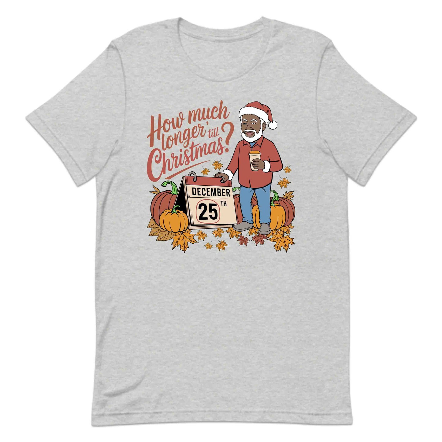 How Much Longer Till Christmas Xmas Black Santa with Coffee | PRODUCT CODE: HMCWLNGRXA