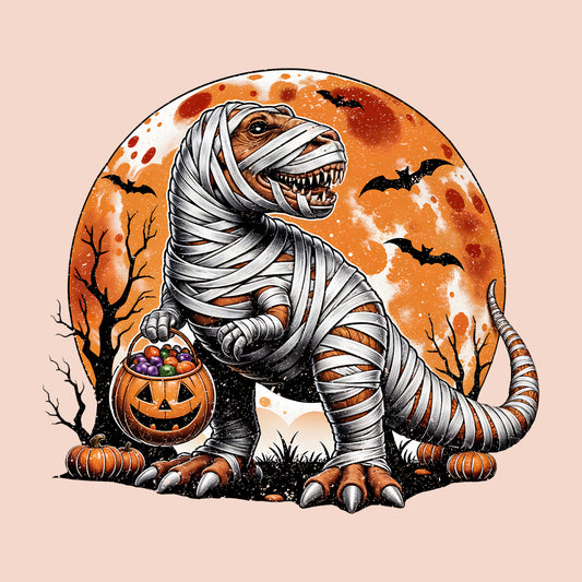 Spooky Mummy T-Rex Dinosaur Halloween Costume | PRODUCT CODE: HMDNSURSK